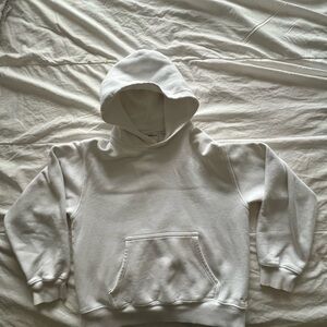 Aritzia White Hooded Sweatshirt